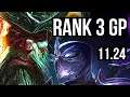 GANGPLANK vs SHEN (TOP) | Rank 3 GP, 8/3/8 | TR Master | 11.24