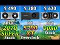 RTX 2070 SUPER @Stock vs RX 5700 XT @OC vs RTX 2080 @Stock