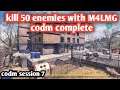 Kill 50 enemies with M4LMG weapon with no attachments / how to kill 50 enemies with M4LMG