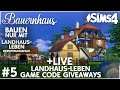 Bauernhaus #5 💚 LIVE Bauen + Landhaus-Leben Game Codes GIVEAWAYS!