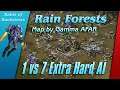 1 vs 7 Extra Hard AI - Rain Forests - by Gamma AFAR - Red Alert 2 Yuri's Revenge
