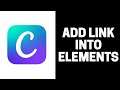 How to Add Link Link Into Elements in Canva