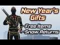 GTA Online: New Year's Gifts (Free Items, Snow is Back!)