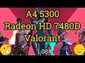 A4 5300 APU + Radeon HD 7480D = VALORANT