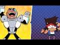 Teen Titans Go: Super Disc Duel 2 - Cyborg Delivers The 1-2 Knockout Punch to K.O. (CN Games)