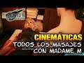 TODOS LOS MASAJES CON MADAME M | CINEMÁTICAS | FINAL FANTASY VII REMAKE (PS4)