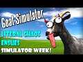 LITERAL CHAOS ENSUES! -  Let's Play Goat Simulator | Simulator Week Day 2