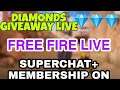 DIAMONDS GIVEAWAY FREE FIRE || LIVE GAMEPLAY WITH ME || FF