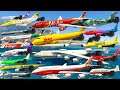 GTA V: Civil Aircraft Plane Pack Emergency Landing in Sea / Water Stunning Compilation