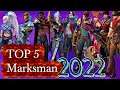 Top 5 Marksman To Push Rank In 2022 | Best Marksman For Solo Rank | Mobile Legends
