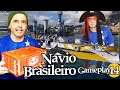 NAVIO BRASILEIRO 🚢 World of Warships - Gameplay 14 - Irmãos Piologo Games