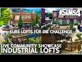 Eure Lofts! LIVE Community Galerie Showcase 🔴 Die Sims 4 Industrie-Loft-Set 💚