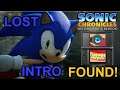 Sonic Chronicles Lost DS Intro Found!