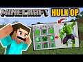 Crafting HULK in Minecraft !!