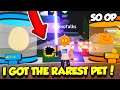 I GOT THE RAREST PET IN SABER SIMULATOR UPDATE AND BECAME INSANELY POWERFUL!! (Roblox)