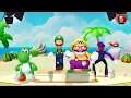 Mario Party 10 Minigames #10 Luigi vs Yoshi vs Wario vs Waluigi
