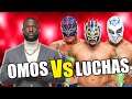 Omos VS. Rey Mysterio & Kalisto & Sin Cara (Lucha Dragons) - WWE 1 vs 3 Handicap Match