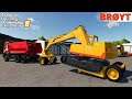 Farming Simulator 19 - BRØYT X20T Crawler Excavator And A Additional Dolly To Transport