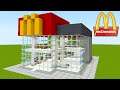 Minecraft Tutorial: How To Make A Fancy Modern McDonalds (Restaurant) "2021 City Tutorial"