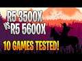 Ryzen 5 3500X vs Ryzen 5 5600X | 10 Game Benchmark Test and Gameplay