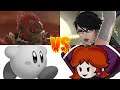 SSBU - Ganondorf (me) and Bayonetta vs Fake Kirby and Mii Evil Daisy