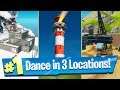 Dance at Compact Cars, Lockie's Lighthouse and a Weather Station Locations - Fortnite Battle Royale