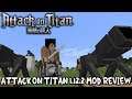 3D MANEUVER GEAR, CANNONS, FLARES & MORE! || Minecraft Attack On Titan Mod Review