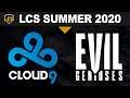 C9 vs EG, Game 1 - LCS 2020 Summer Playoffs Loser's Round 2 - Cloud9 vs Evil Geniuses G1