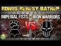 Imperial Fists vs Iron Warriors Horus Heresy Battle Report Ep 134 - Vault Reupload