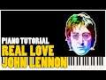 John Lennon - Real Love (Piano Tutorial Synthesia)