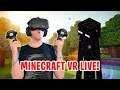 🔴 MINECRAFT IN VR LIVE?? -  Gameplay With MrBee