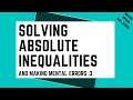 Solving Absolute Inequalities