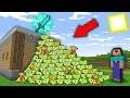 Minecraft NOOB vs PRO: NOOB BUILDED STAIRS FROM MONEY PILE TO GET RAREST SWORD FROM BLACKSMITH!