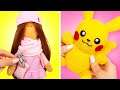 The Cutest DIY TOYS || Plush Pikachu And Charming Doll Easy Tutorial