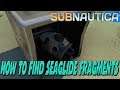 Subnautica How To Find Seaglide Fragments