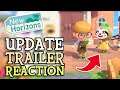 Animal Crossing New Horizons: "April Update Trailer" REACTION Video