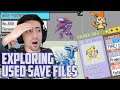 REACTING to FOUR Pre-Owned Pokemon Save Files!