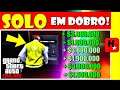 GTA ONLINE: BUG DINHEIRO SOLO$100,000,000 FÁCIL💸GLITCH DUPLICAÇÃO💸GTA 5 Glitches Dinheiro Ilimitado💸