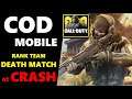 Call of Duty Mobile Rank Team Death Match Gameplay at Crash (iOS & Android)