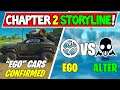 *NEW* Fortnite Storyline "Drivable Cars Confirmed...?" (E.G.O Vs Alter EGO) Explained and Solved!