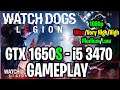 Watch Dogs: Legion | GTX 1650S 4GB - i5 3470 |