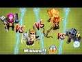Who is stronger in COC | Barbarian King vs Archer Queen Clash of Clans