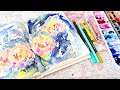 Daily Sketching With Watercolors- Loose Florals- Schmincke Indigo & Daniel Smith Indanthrone Blue