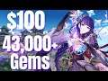 INSANE LUCK!!! 40,000+ gems for the Raiden Shogun in Genshin Impact PS5