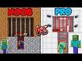 NOOB VS PRO LAZERLİ HAPİSHANE YAPMAK! - Minecraft
