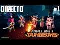 Minecraft Dungeons - Directo 1# - Español - Impresiones - Juego Completo - Xbox One X