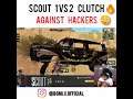 SCOUT OP 1vs2 clutche😳 against hacker 🔥 scout pubg SCARHarsh Gaming #shorts #short #youtubeshorts