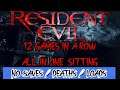 12 Resident Evil Speedruns [NO SAVE/NO DEATH] - 11:47:09