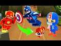 Flash & Captain America Transform into Ryan & Sparky