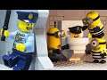 RICH PRISONER VS BROKE PRISONER - Lego Minion Prison Break | Lego Stop Motion